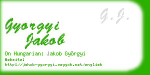 gyorgyi jakob business card